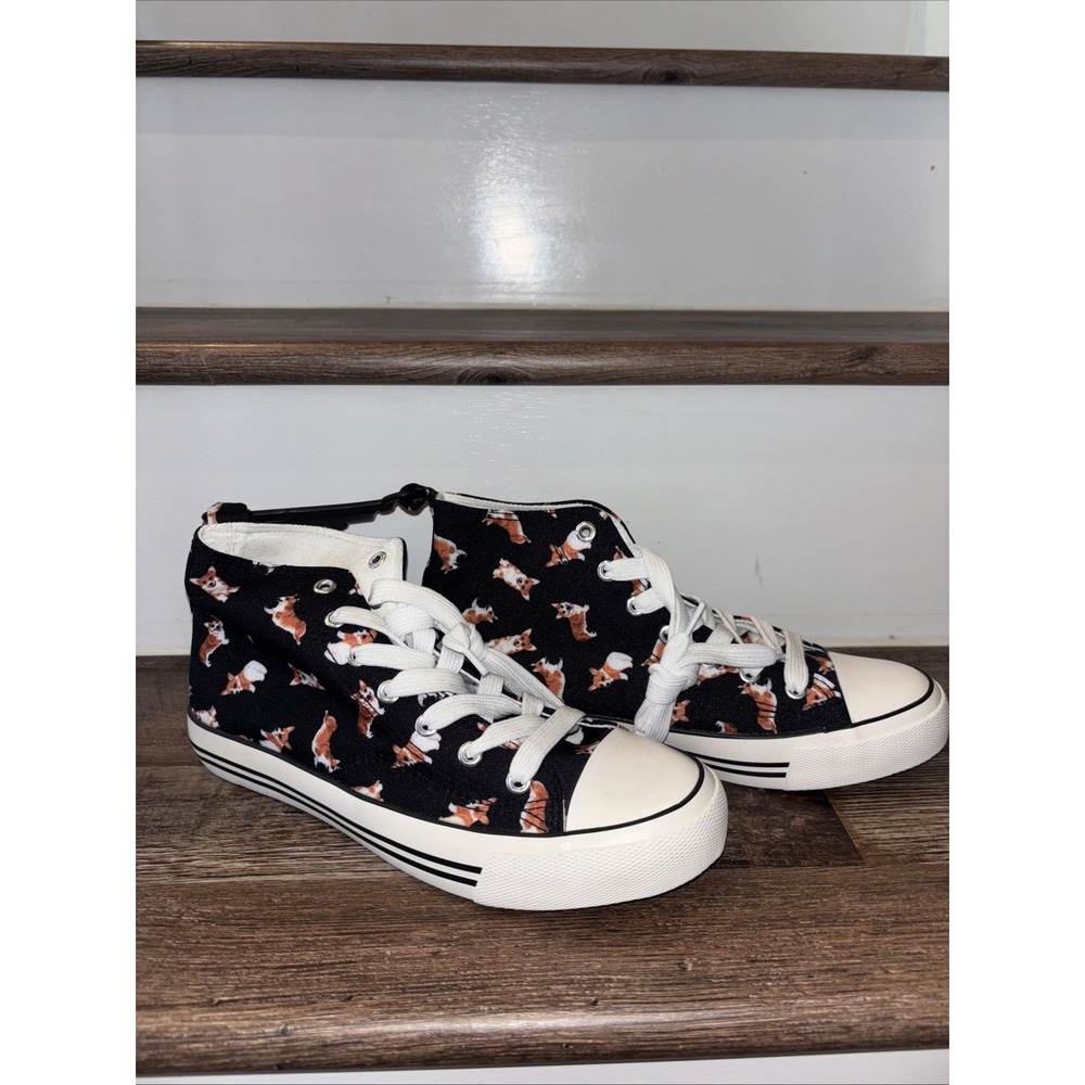 🔥Hot topic woman's corgi print high tops 10 New